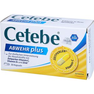 CETEBE ABWEHR plus Vitamin C+Vitamin D3+Zink Kaps.