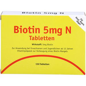 Biotin 5 mg N Tabletten 150 St 150 St
