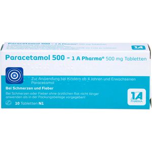 Paracetamol 500-1A Pharma Tabletten 10 St 10 St