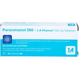 Paracetamol 500-1A Pharma Tabletten 20 St 20 St