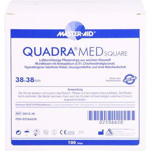 Quadra Med square 38x38 mm Strips Master Aid 100 St 100 St