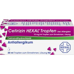 Cetirizin Hexal Tropfen bei Allergien 20 ml 20 ml