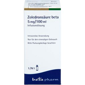 ZOLEDRONSÄURE beta 5 mg/100 ml Infusionslösung