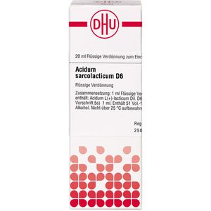 Acidum Sarcolacticum D 6 Dilution 20 ml