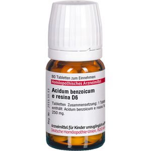 ACIDUM BENZOICUM E Resina D 6 Tabletten