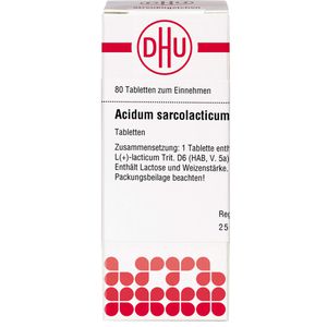 Acidum Sarcolacticum D 6 Tabletten 80 St