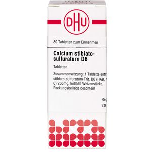 Calcium Stibiato sulfuratum D 6 Tabletten 80 St