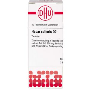 Hepar Sulfuris D 2 Tabletten 80 St
