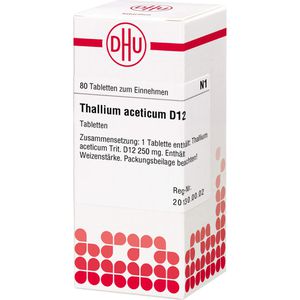 Thallium Aceticum D 12 Tabletten 80 St
