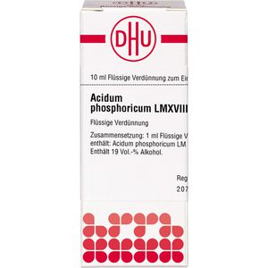 Acidum Phosphoricum Lm Xviii Dilution 10 ml 10 ml