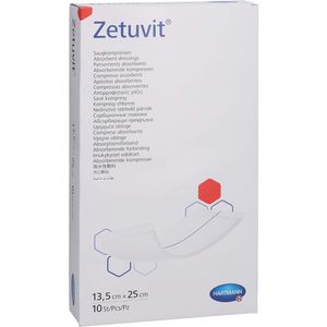 ZETUVIT Saugkompressen steril 13,5x25 cm