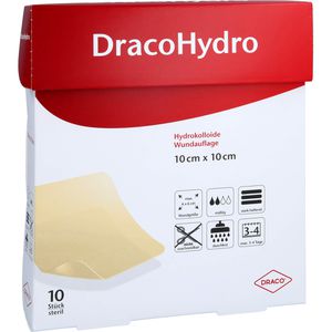 Dracohydro Hydrokoll.Wundauflage 10x10 cm 10 St
