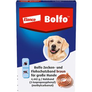 BOLFO Flohschutzband braun f.große Hunde