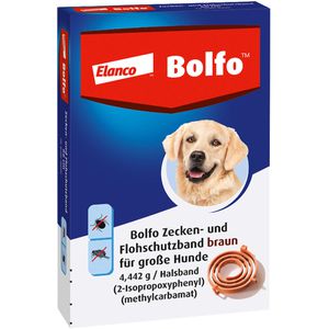 BOLFO Flohschutzband braun f.große Hunde