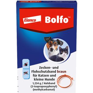 Bolfo Flohschutzband braun f.kleine Hunde/Katzen 1 St