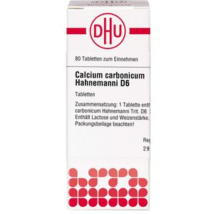 Calcium Carbonicum Hahnemanni D 6 Tabletten 80 St