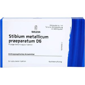 WELEDA STIBIUM METALLICUM PRAEPARATUM D 6 Ampullen