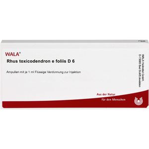 Wala Rhus Toxicodendron E foliis D 6 Ampullen 10 ml