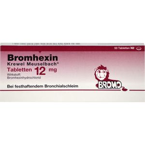 BROMHEXIN Krewel Meuselb.Tabletten 12mg