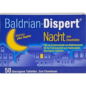 Baldrian Dispert Nacht zum Einschlafen üb.Tabl. 50 St