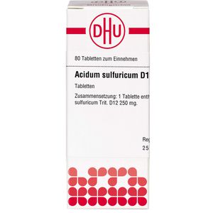 ACIDUM SULFURICUM D 12 Tabletten