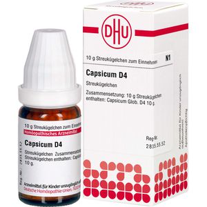 Capsicum D 4 Globuli 10 g