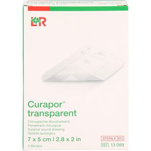 CURAPOR Wundverband steril transparent 5x7 cm