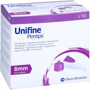 UNIFINE Pentips Kanüle 31 G 0,33x6 mm