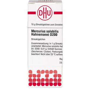 Mercurius Solubilis Hahnemanni D 200 Globuli 10 g 10 g