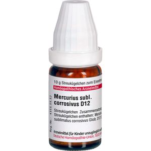 MERCURIUS SUBLIMATUS corrosivus D 12 Globuli