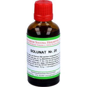 Solunat Nr.20 Tropfen 50 ml Soluna Heilmittel Natur und Homöopathie