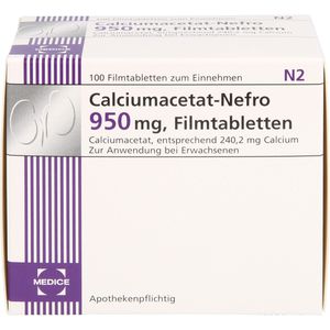 Calciumacetat Nefro 950 mg Filmtabletten 100 St