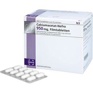 CALCIUMACETAT NEFRO 950 mg Filmtabletten