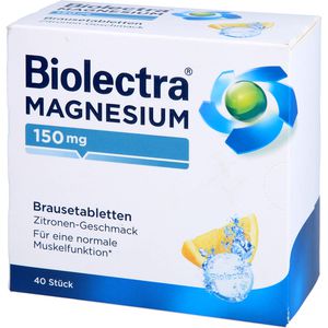 BIOLECTRA Magnesium 150 mg Zitrone Brausetabletten