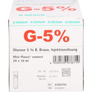 GLUCOSE 5% B.Braun Mini Plasco connect Inj.-Lsg.