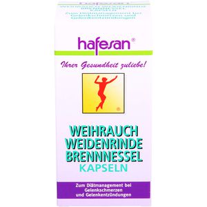 HAFESAN Weihrauch+Weidenrinde+Brennessel Kapseln