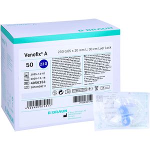 VENOFIX A Venenpunktionsb.23 G 0,65x19mm 30cm blau