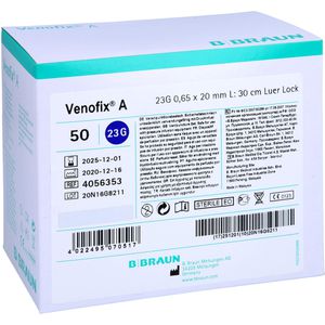 VENOFIX A Venenpunktionsbest.23 G 0,65 mm blau