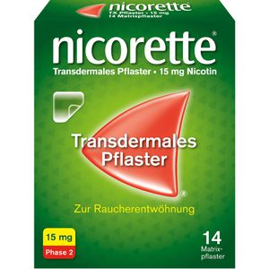 Nicorette Tx Pflaster 15 mg 14 St