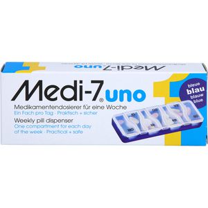 MEDI 7 uno Medikamentendosierer für 7 Tage blau