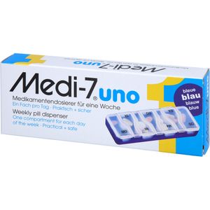 MEDI 7 uno Medikamentendosierer für 7 Tage blau