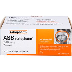 Ass-ratiopharm 500 mg Tabletten 100 St 100 St