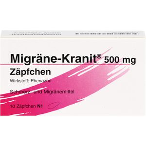 Migräne Kranit 500 mg Zäpfchen 10 St 10 St