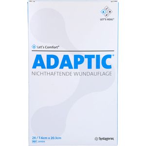 Adaptic 7,6x20,3 cm feuchte Wundauflage 2015 24 St