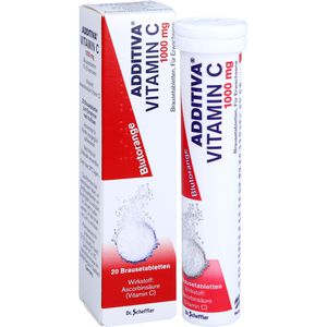 ADDITIVA Vitamin C Blutorange Brausetabletten