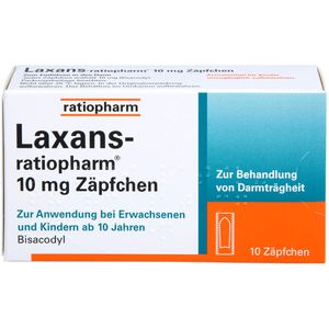 Laxans-ratiopharm 10 mg Zäpfchen 10 St