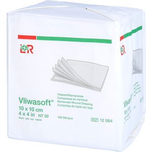 VLIWASOFT Vlieskompressen unsteril 10x10 cm 4l.