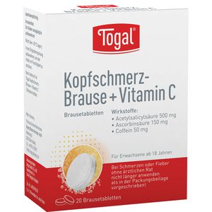 TOGAL Kopfschmerz-Brause + Vit.C Brausetabletten