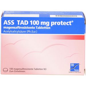 Ass Tad 100 mg protect magensaftres.Filmtabletten 100 St 100 St