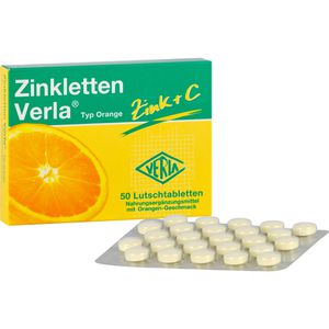 ZINKLETTEN Verla Orange Lutschtabletten